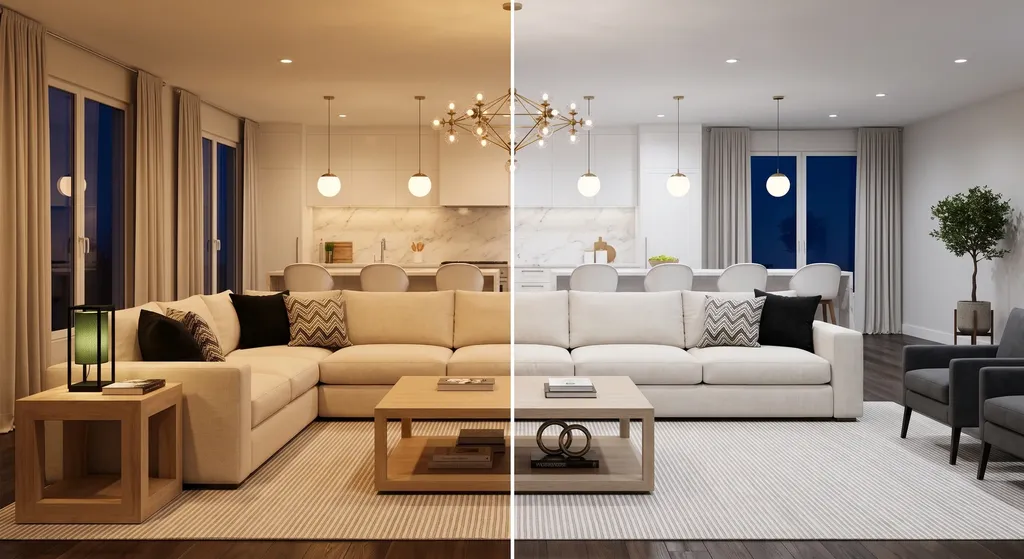 warm vs cool lighting